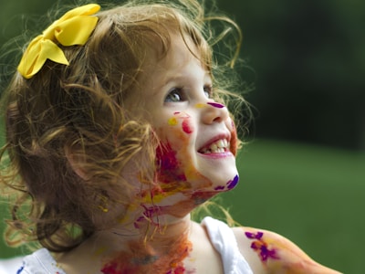 Happy child smiling